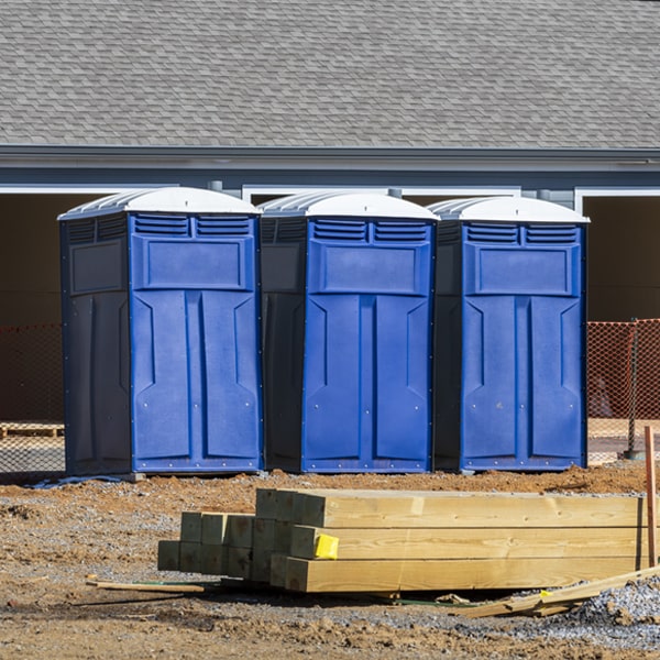 what is the expected delivery and pickup timeframe for the porta potties in Signal Hill CA